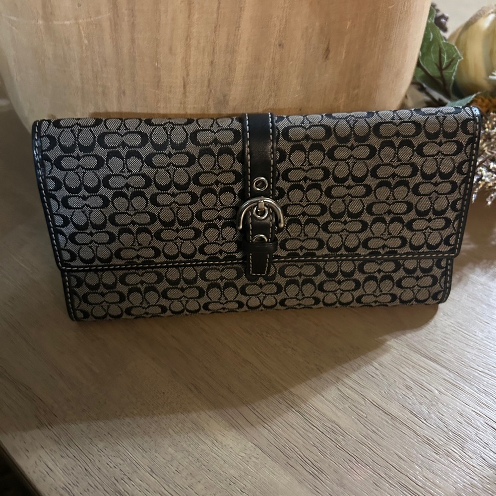 Coach Black and Gray Women's wallet